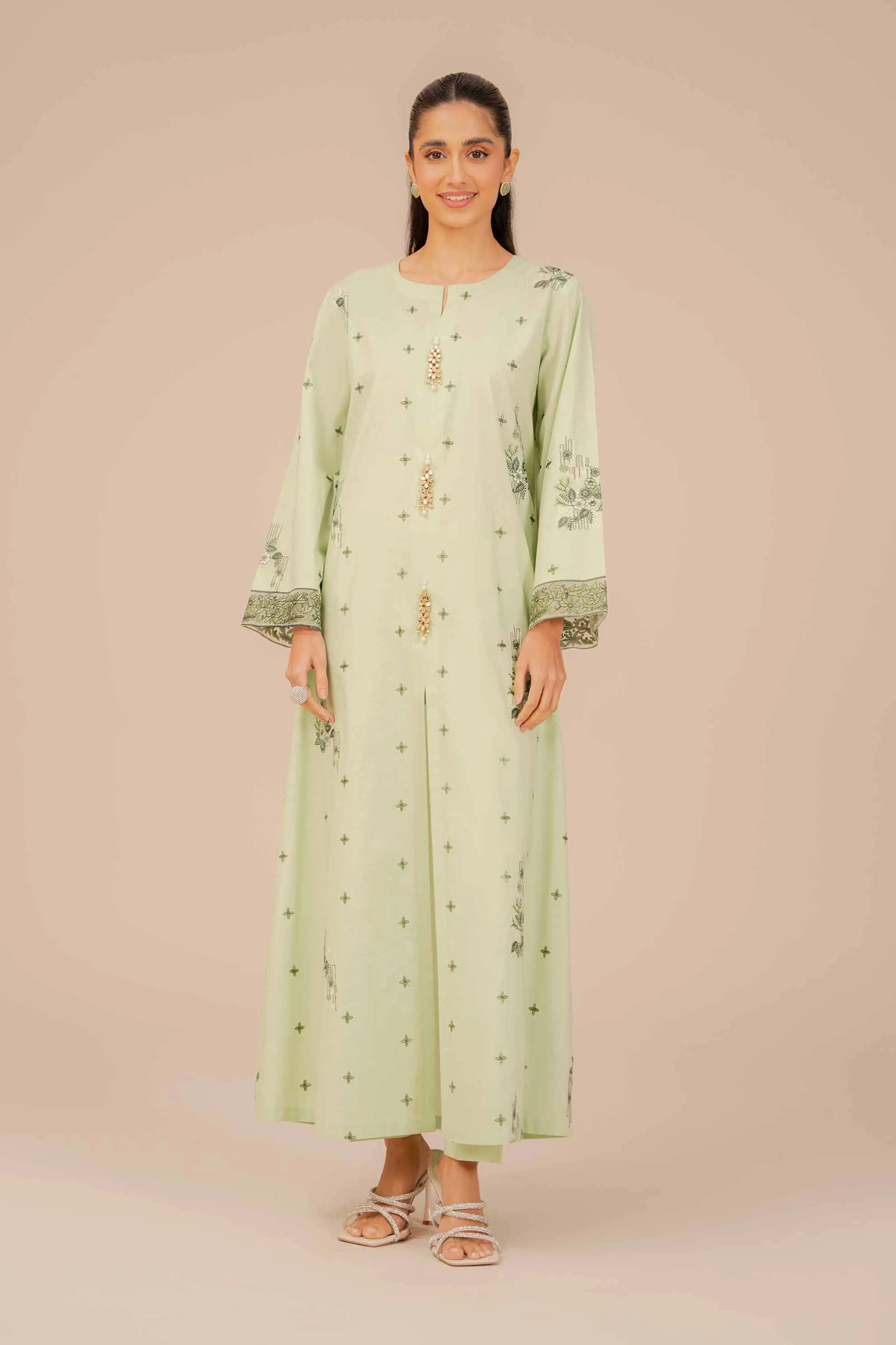 2 Piece - Dyed Embroidered Suit - 42401957