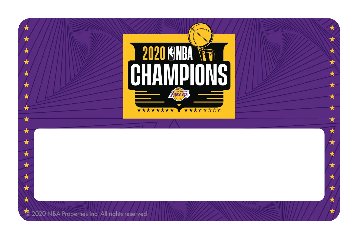 2020 NBA Champions: Los Angeles Lakers (P)