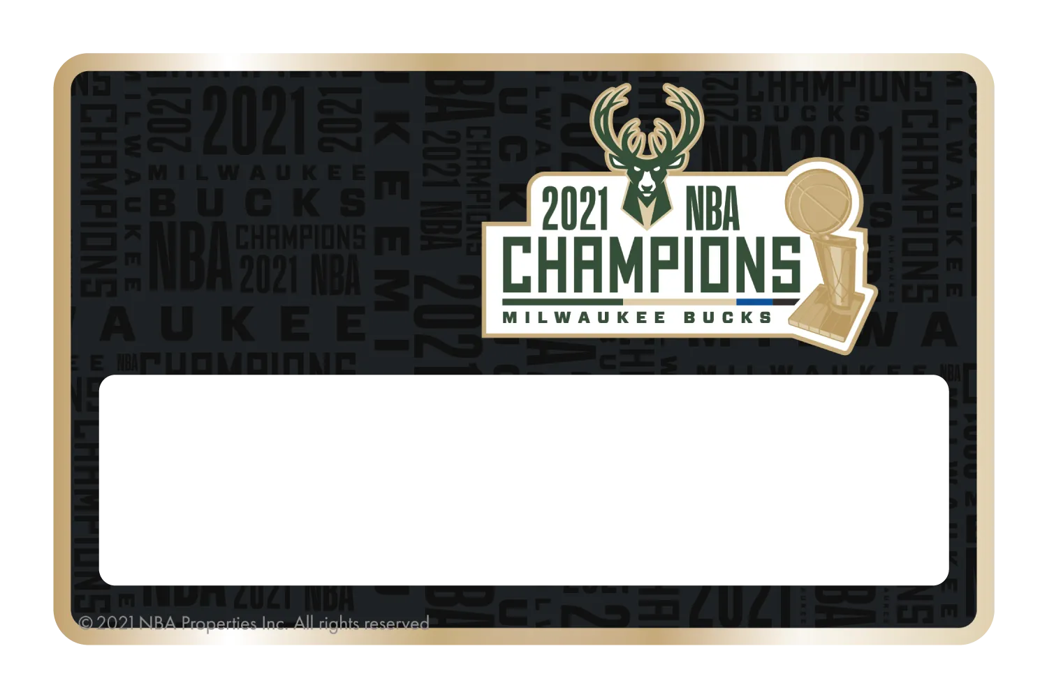 2021 NBA Champions: Milwaukee Bucks - Bucks in 6