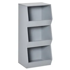 3 Shelf Storage Cabinet - Grey