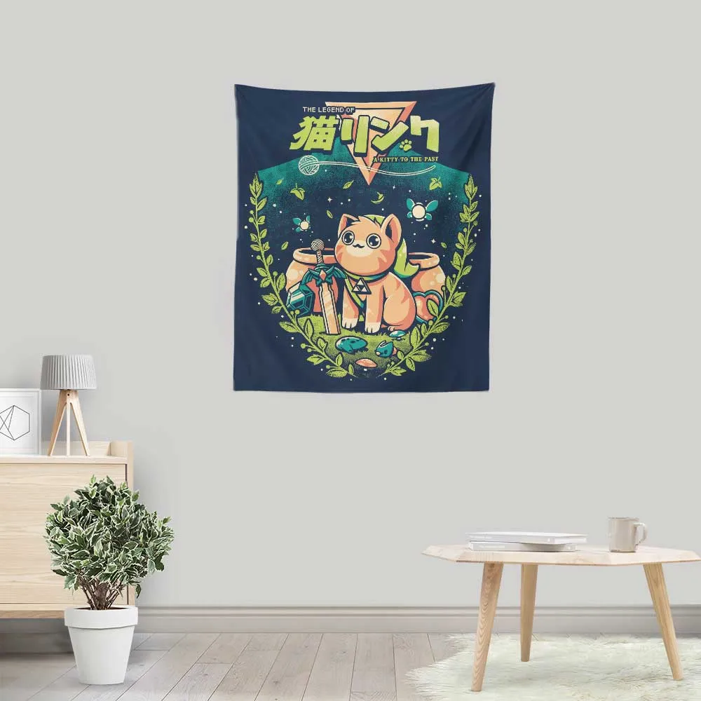 A Cat to the Past - Wall Tapestry