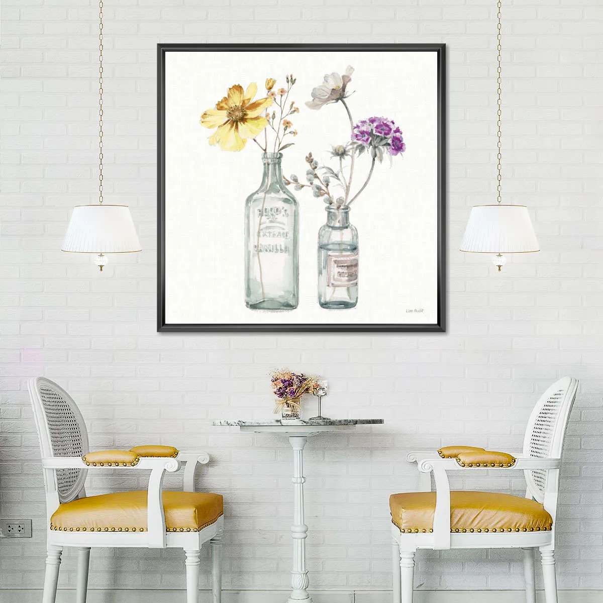 A Country Weekend Yellow Purple Wall Art