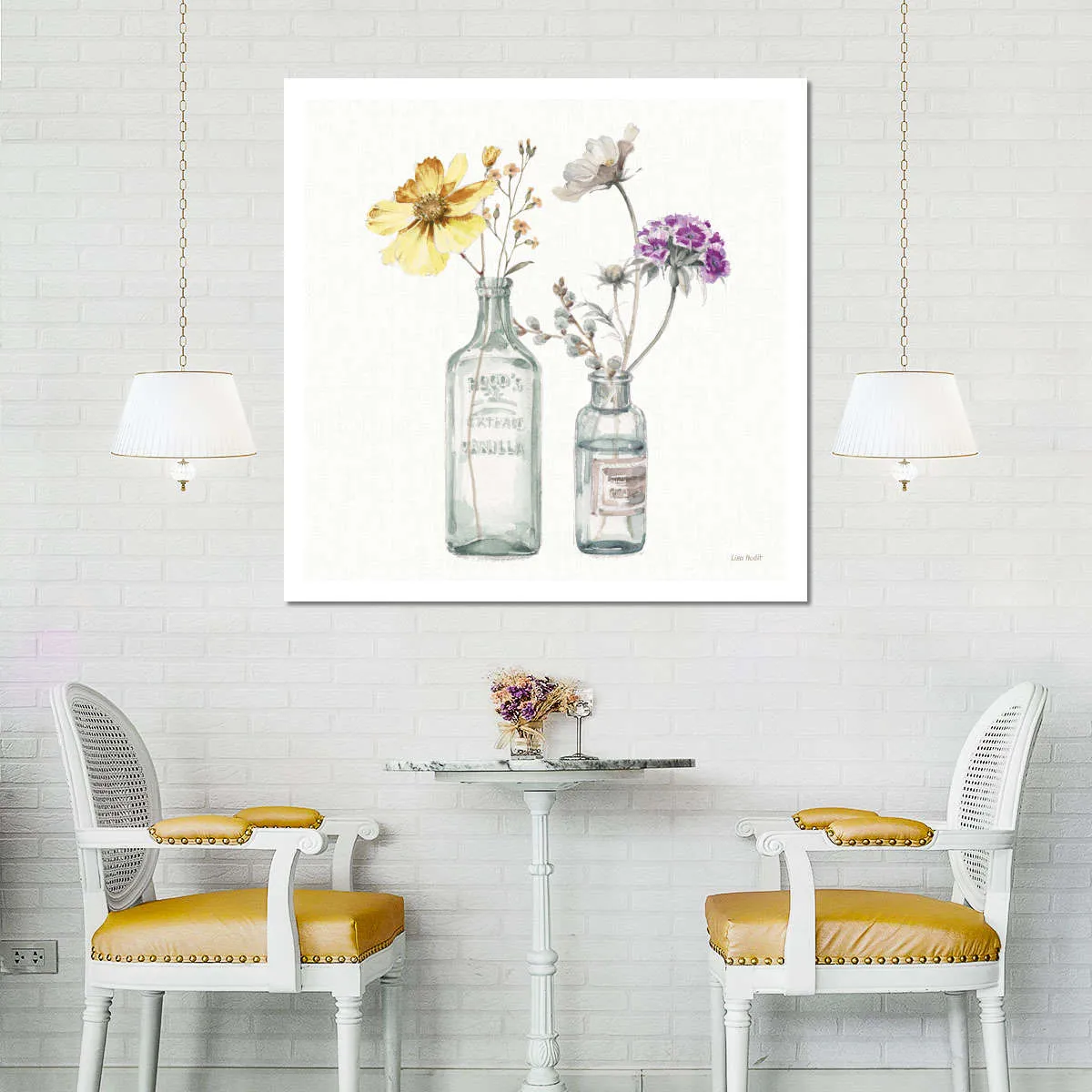 A Country Weekend Yellow Purple Wall Art