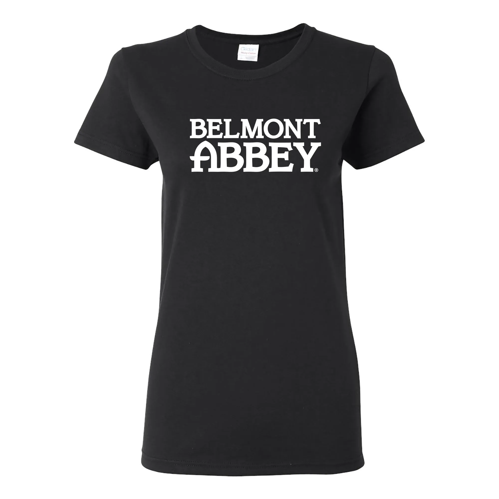 Belmont Abbey College Crusaders Basic Block Women's Short Sleeve T Shirt - Black