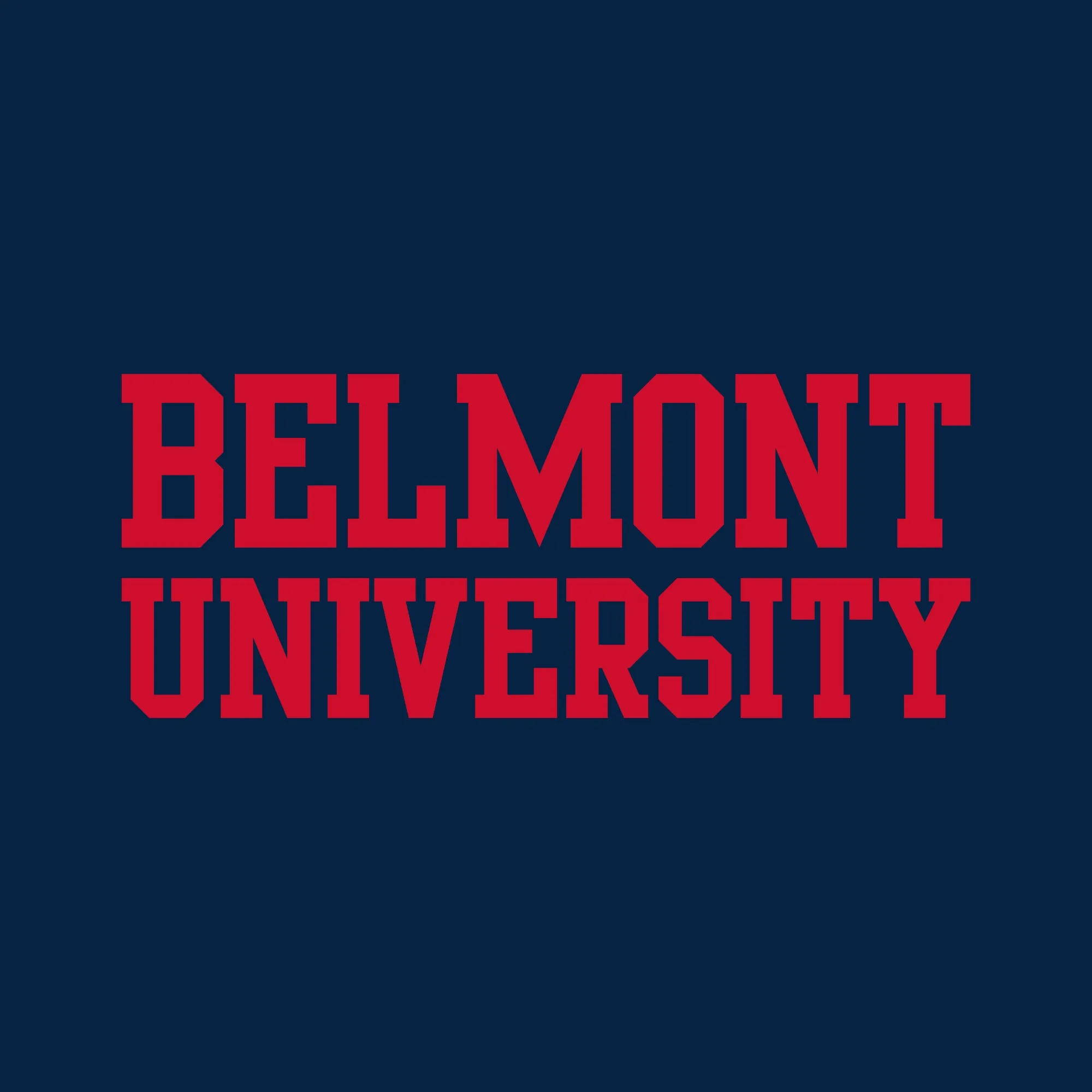 Belmont University Bruins Basic Block Cotton Short Sleeve T Shirt - Navy