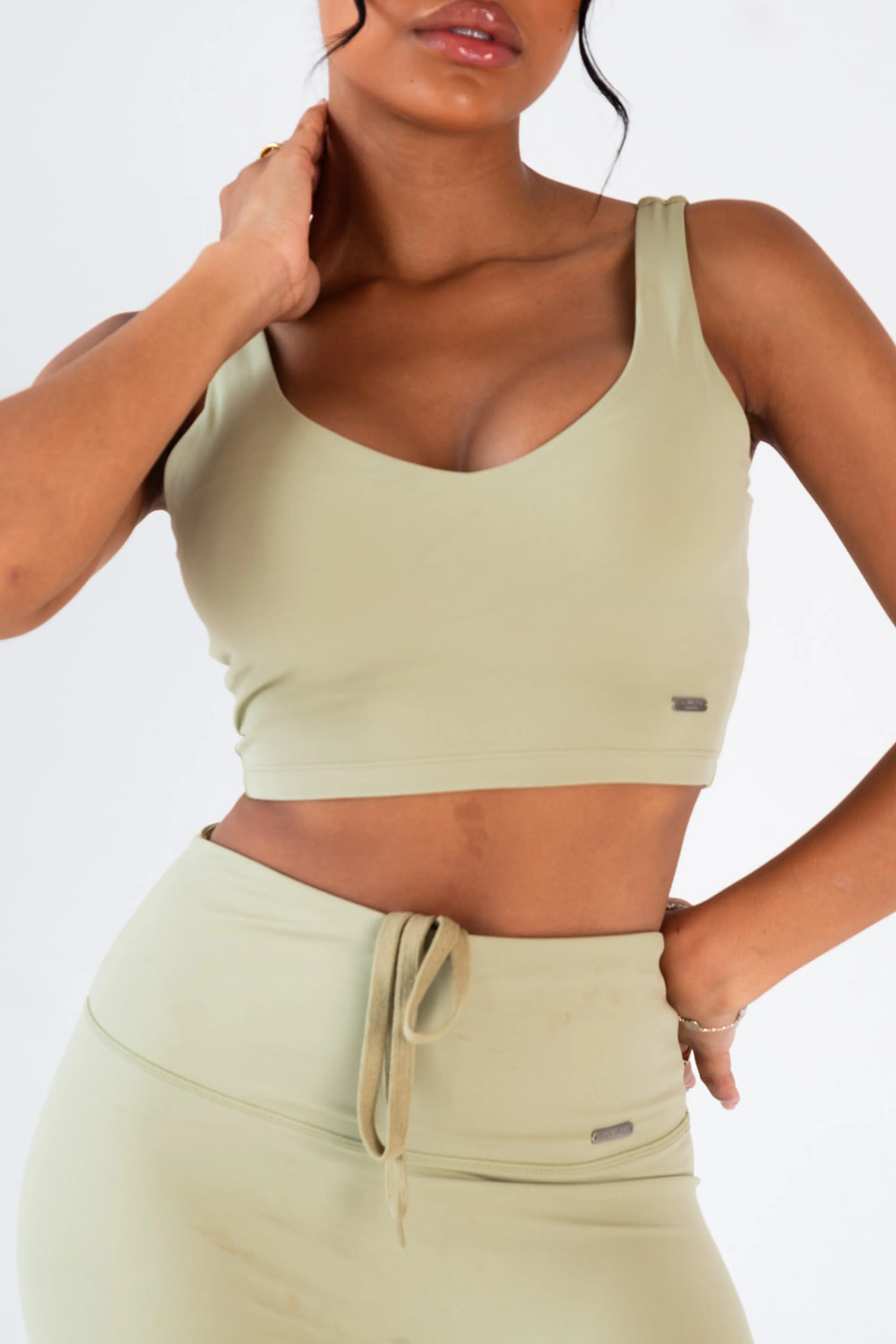 Cami Style Sports Bra Olive