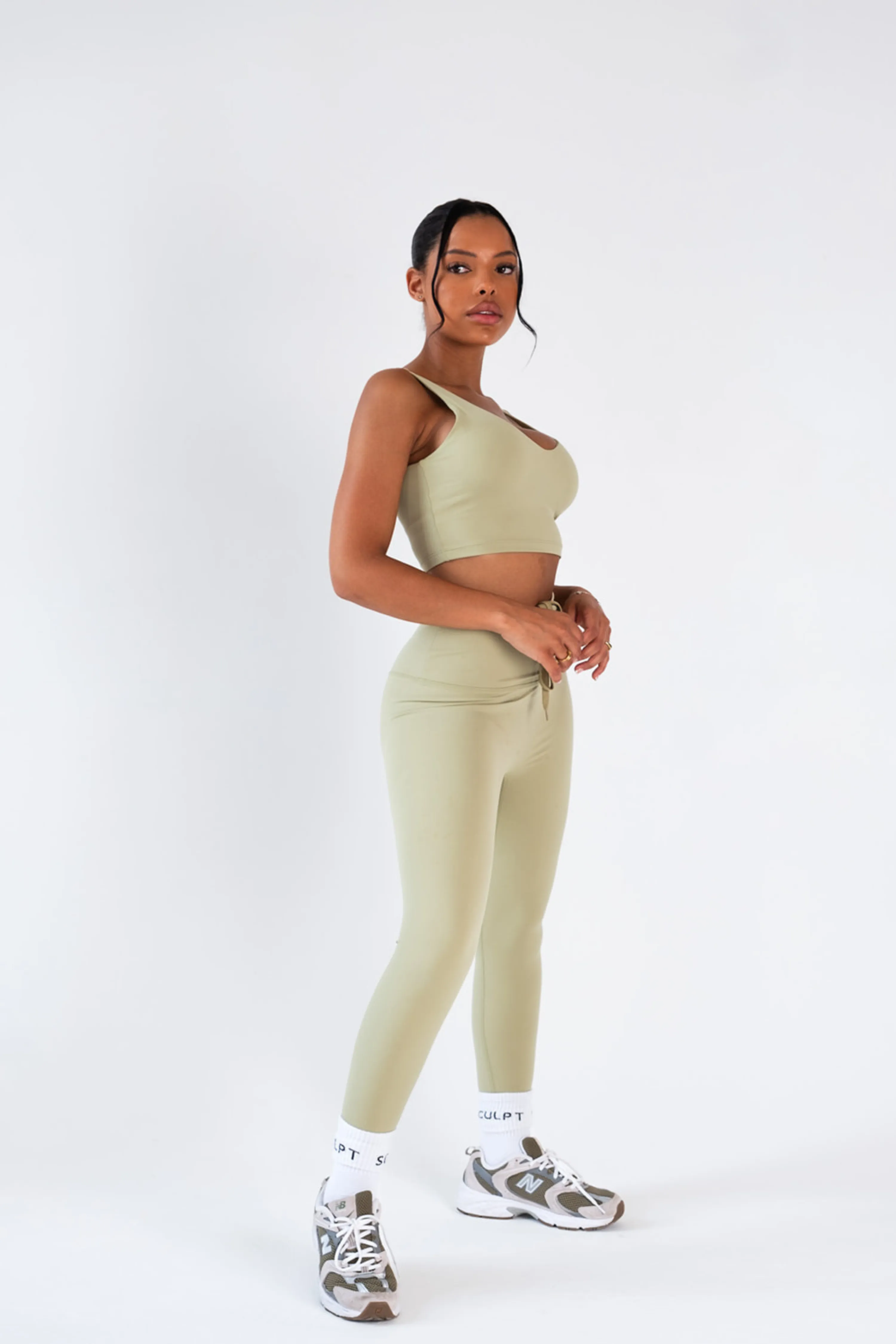 Cami Style Sports Bra Olive