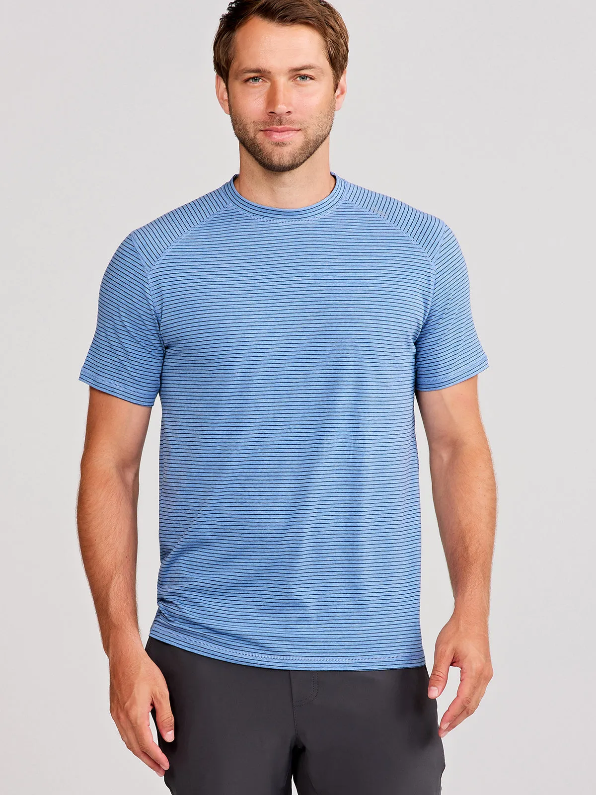 Carrollton Fitness T-Shirt - Mini Stripe