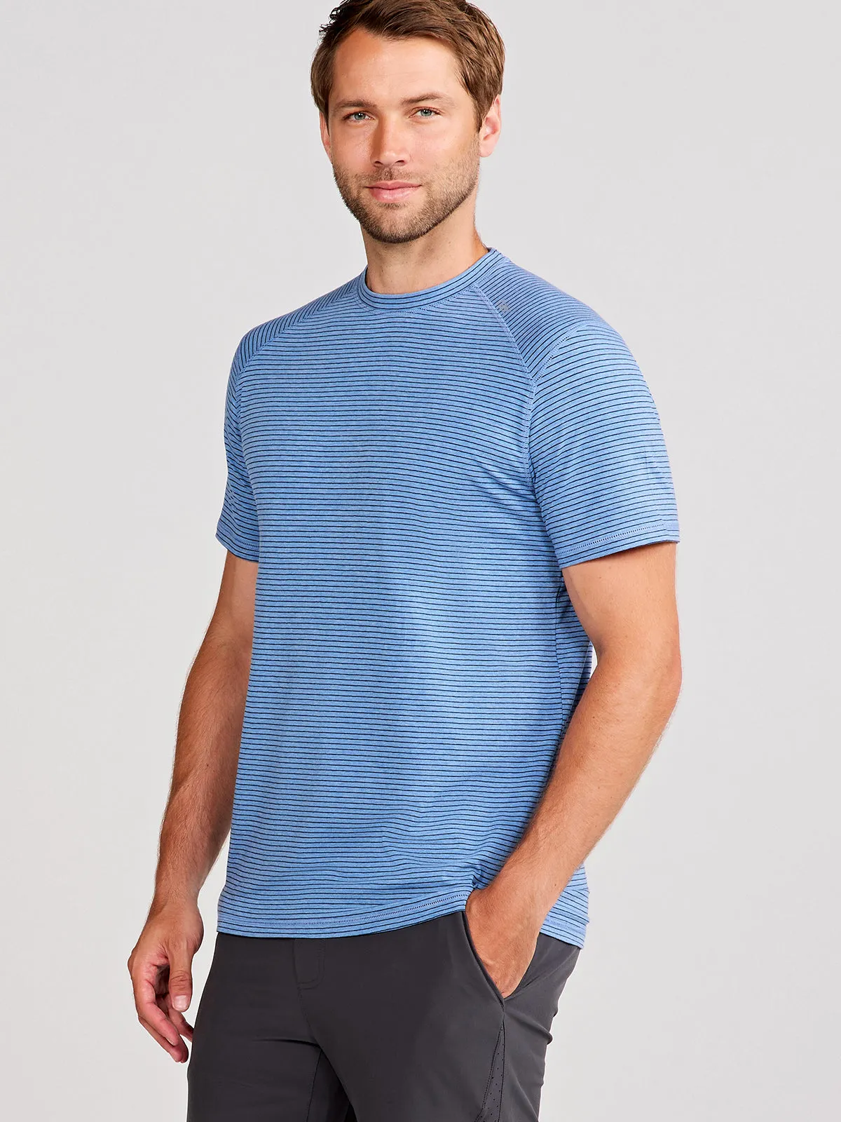 Carrollton Fitness T-Shirt - Mini Stripe