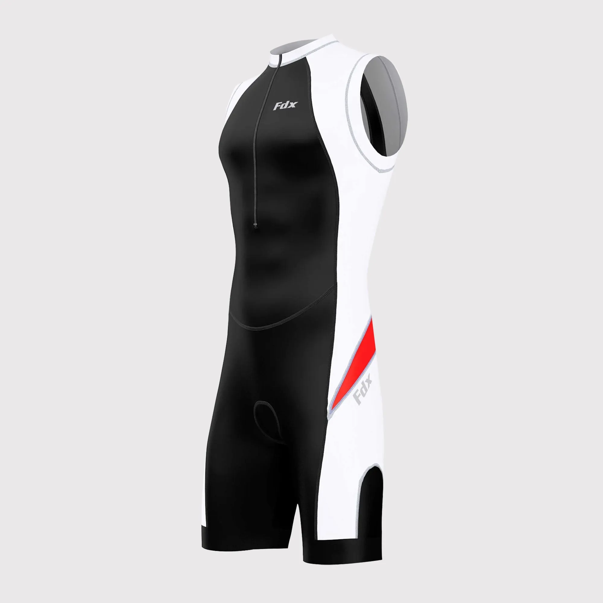 Fdx Zion Red Men's & Boy's Sleeveless Padded Triathlon Suit