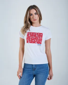 Flora T-Shirt Red Floral