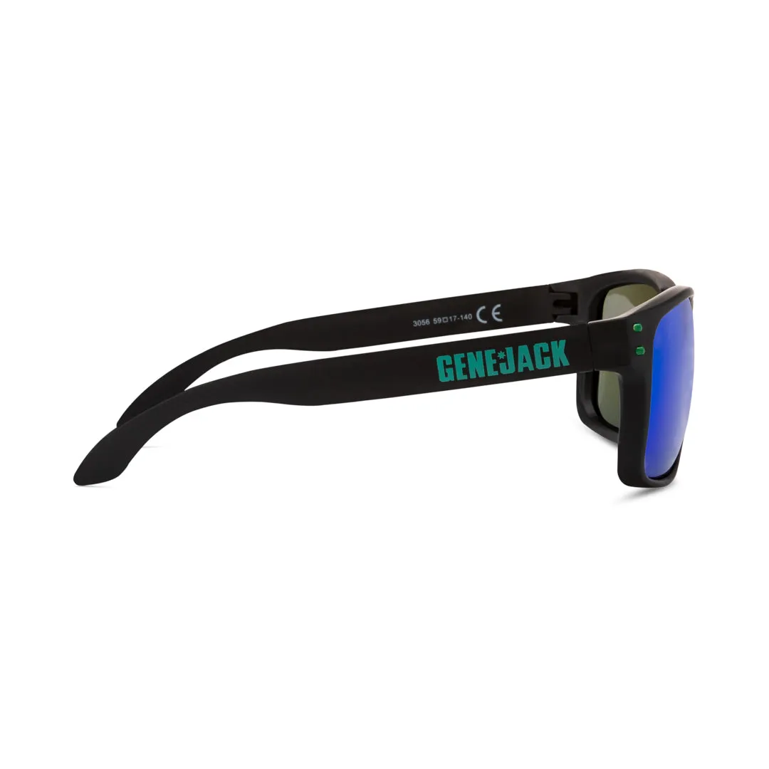 Genejack Sunglasses | Black/Green