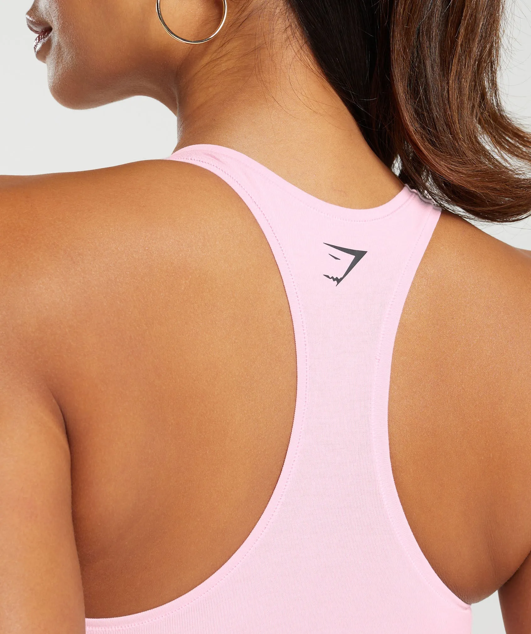 Gymshark Cotton Graphic Bralette - Dolly Pink