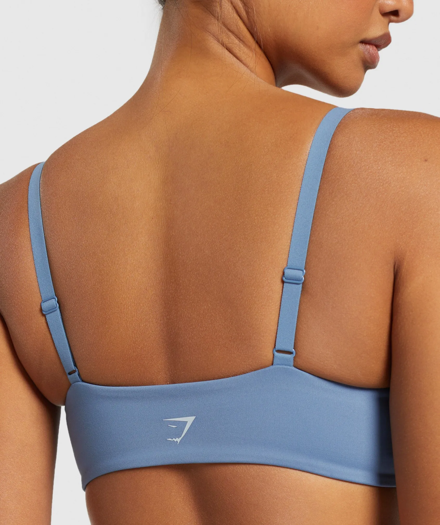 Gymshark Elevate Twist Front Bralette - Faded Blue