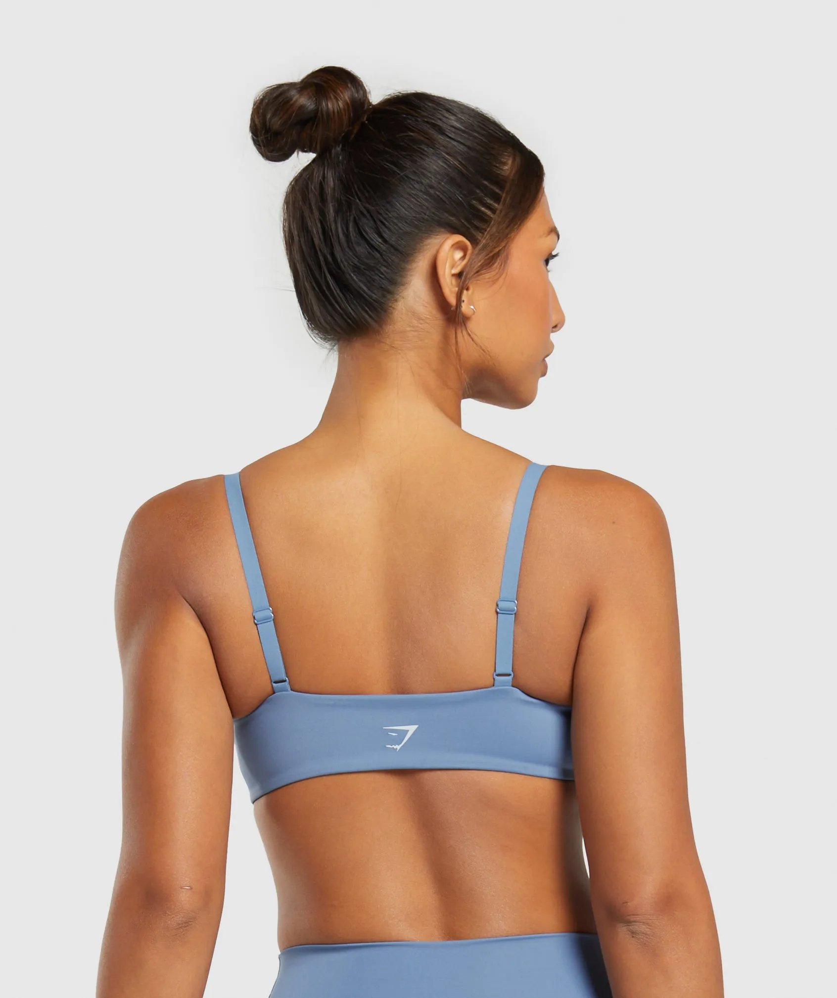 Gymshark Elevate Twist Front Bralette - Faded Blue