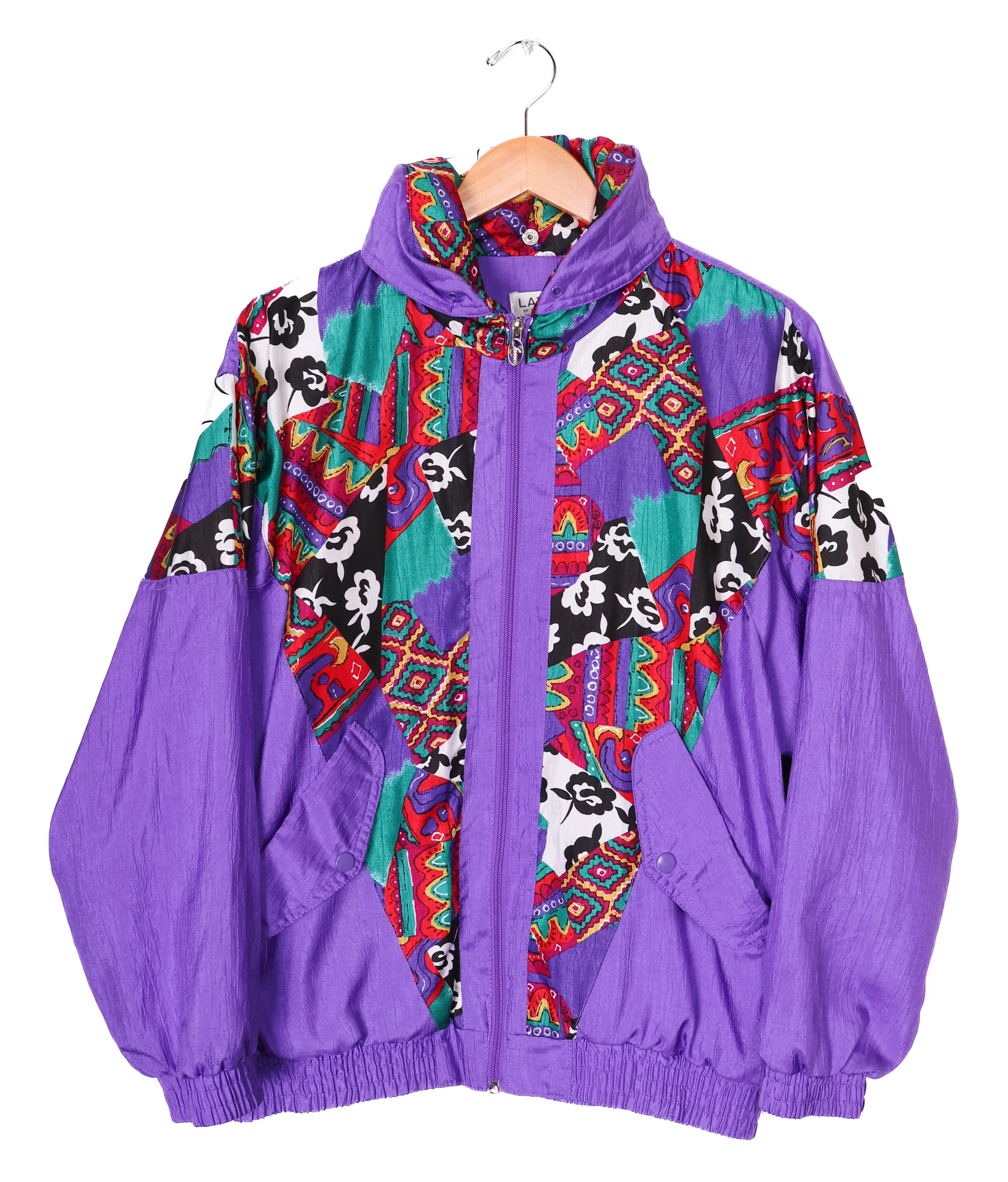 Lavon Funky Purple Windbreaker Jacket