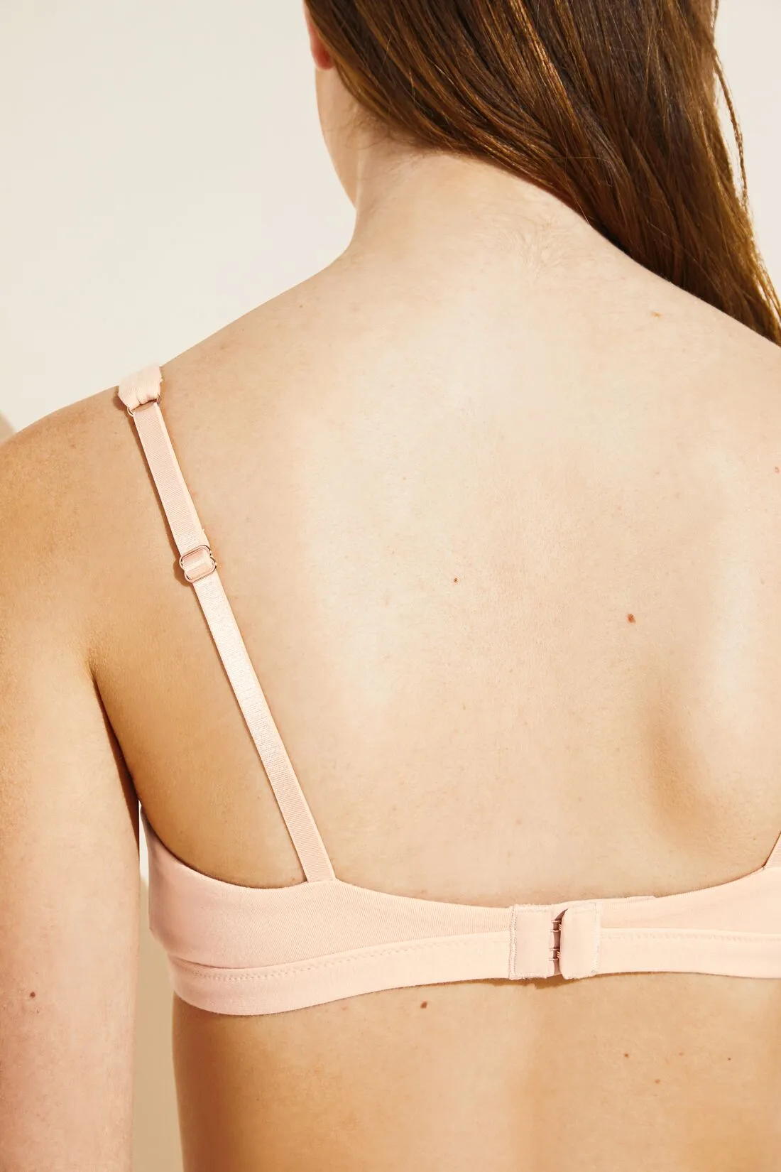 Pima Stretch Cotton V Bralette