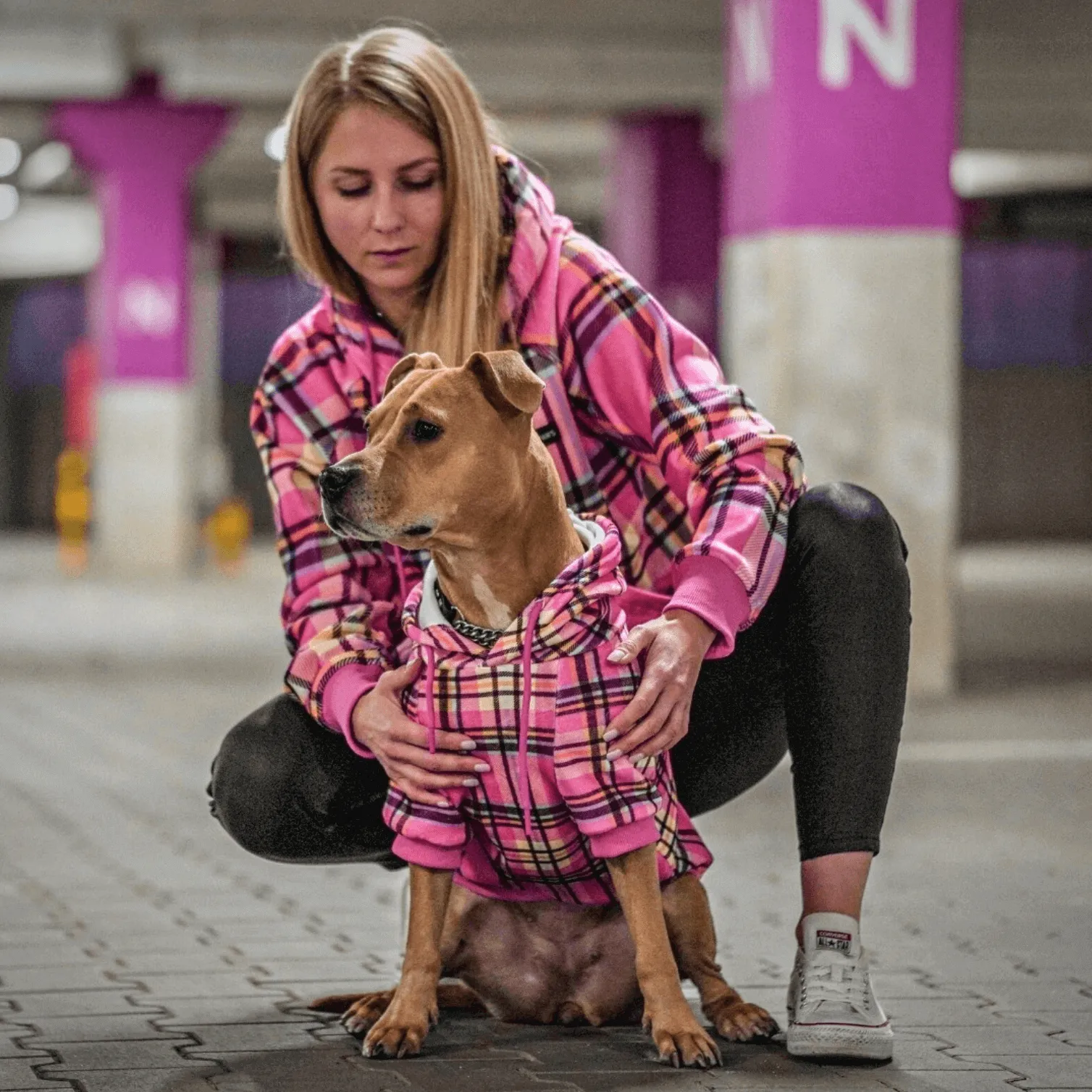 Plaid Human Hoodies