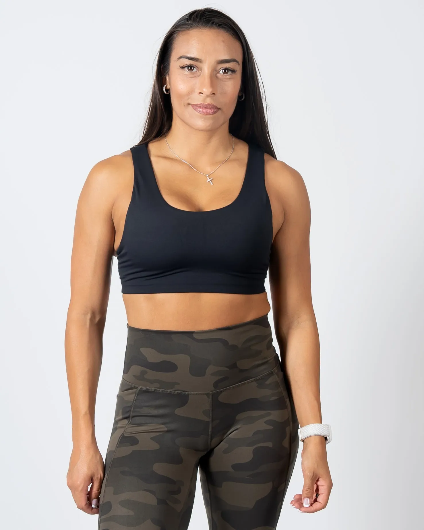 Strappy Sports Bra - Black