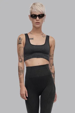 V_FADE SEAMLESS SPORTS BRA - Black Vintage